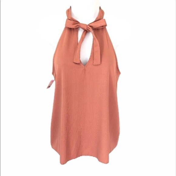 Black Swan Tops - NWT Black Swan Cedar deep rose halter top size small